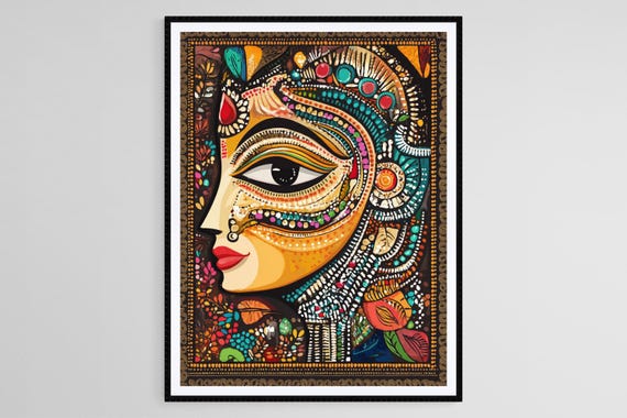 Madhubani Motifs Indian Patterns Art Print Traditional Patterns And Cultural Design
