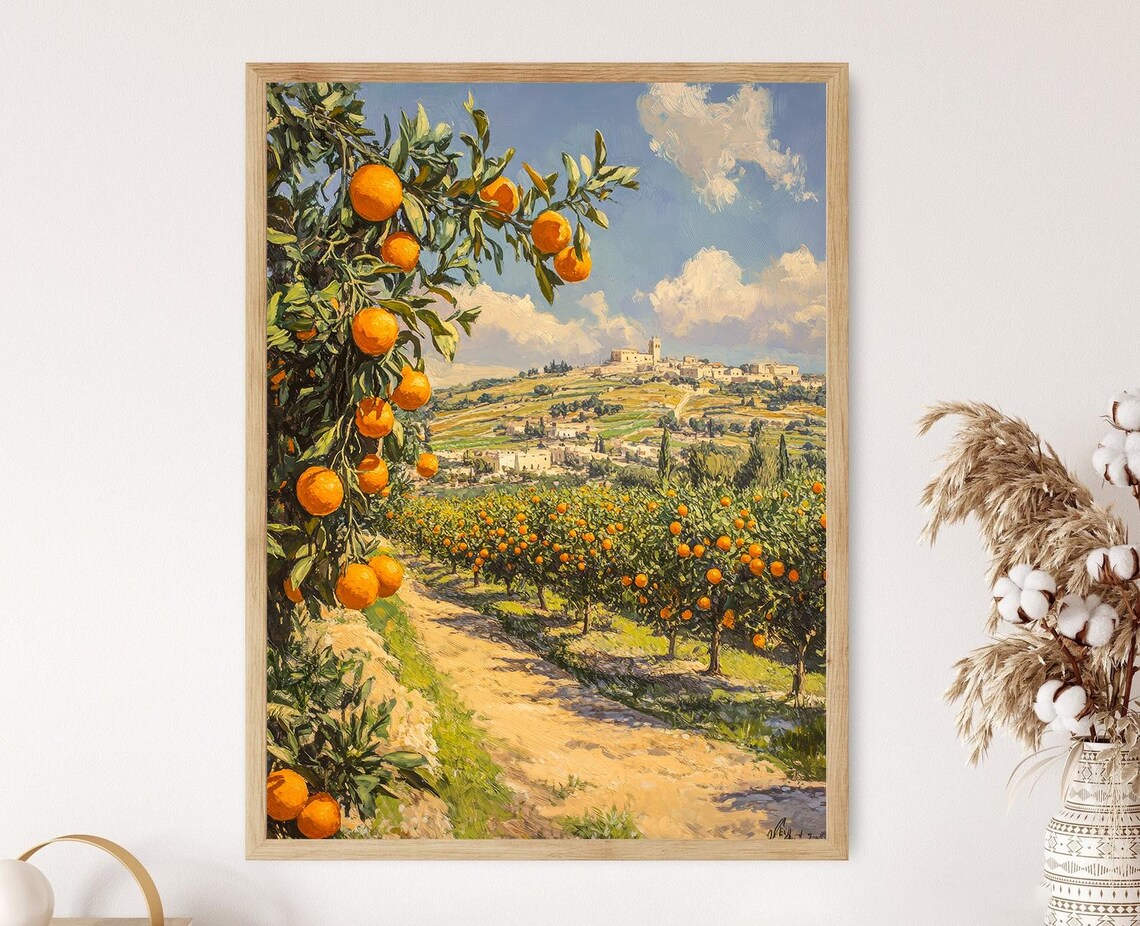 Tulkarm Countryside, Palestinian Landscape Art Print