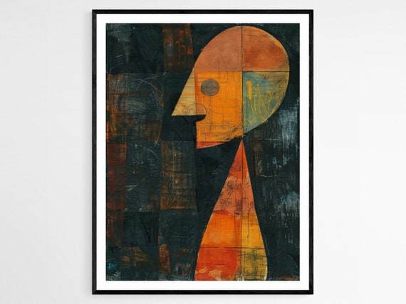 Geometric Paul Klee Replica Minimalist Print