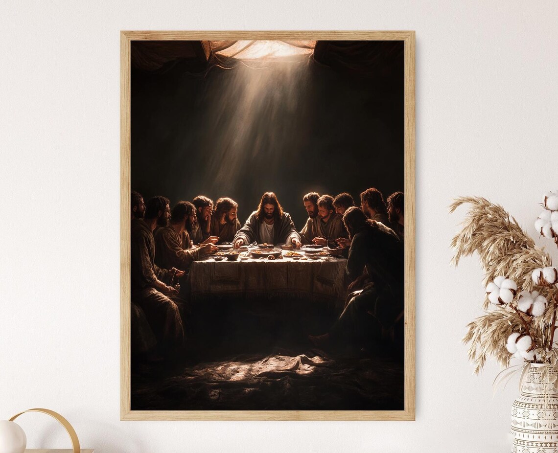Last Supper Art Print, Christian Unity And Sacrifice