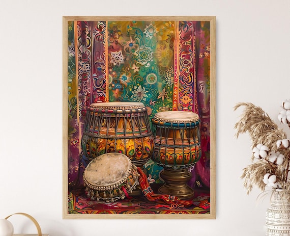 Tabla Set Traditional Indian Instrument Art Print