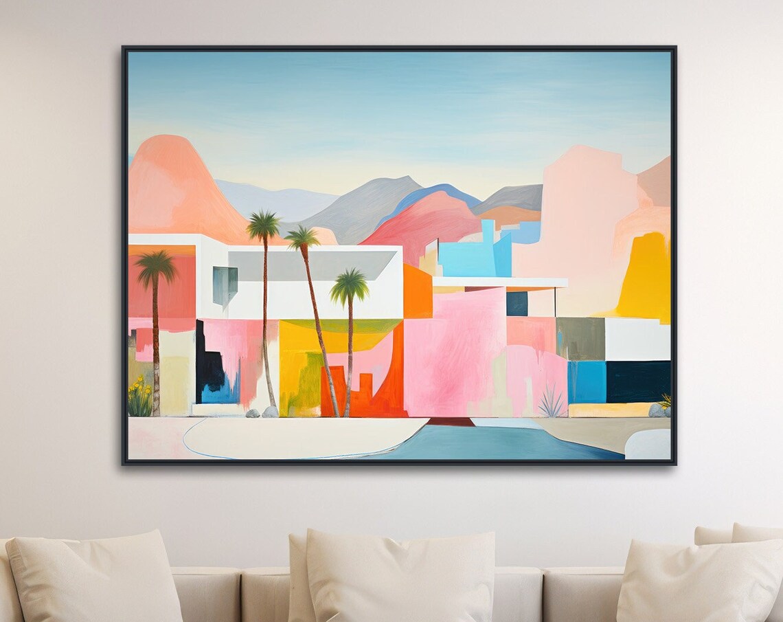 Palm Springs Mid Century Architecture Art Print