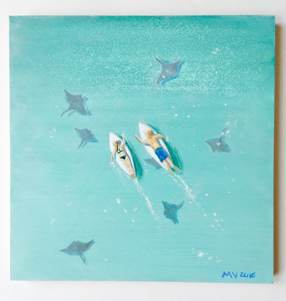 Surf Art Surfer Art Ocean Art Beach Art Beach Paintings Surfboard Surfing Housewares Room Decor Baby And Kids Rooms