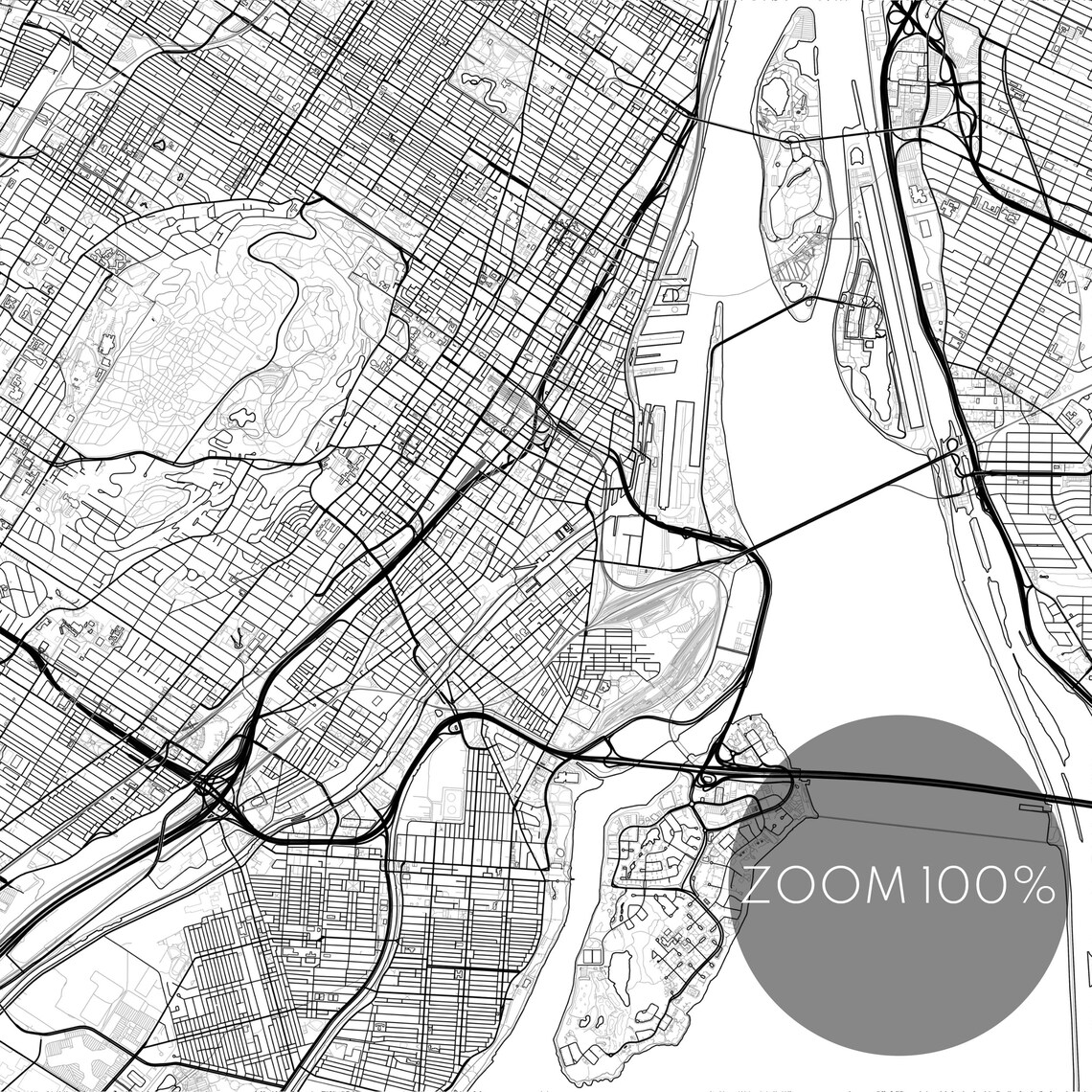 Montreal Map Print, Minimal City Map Poster - Image 2