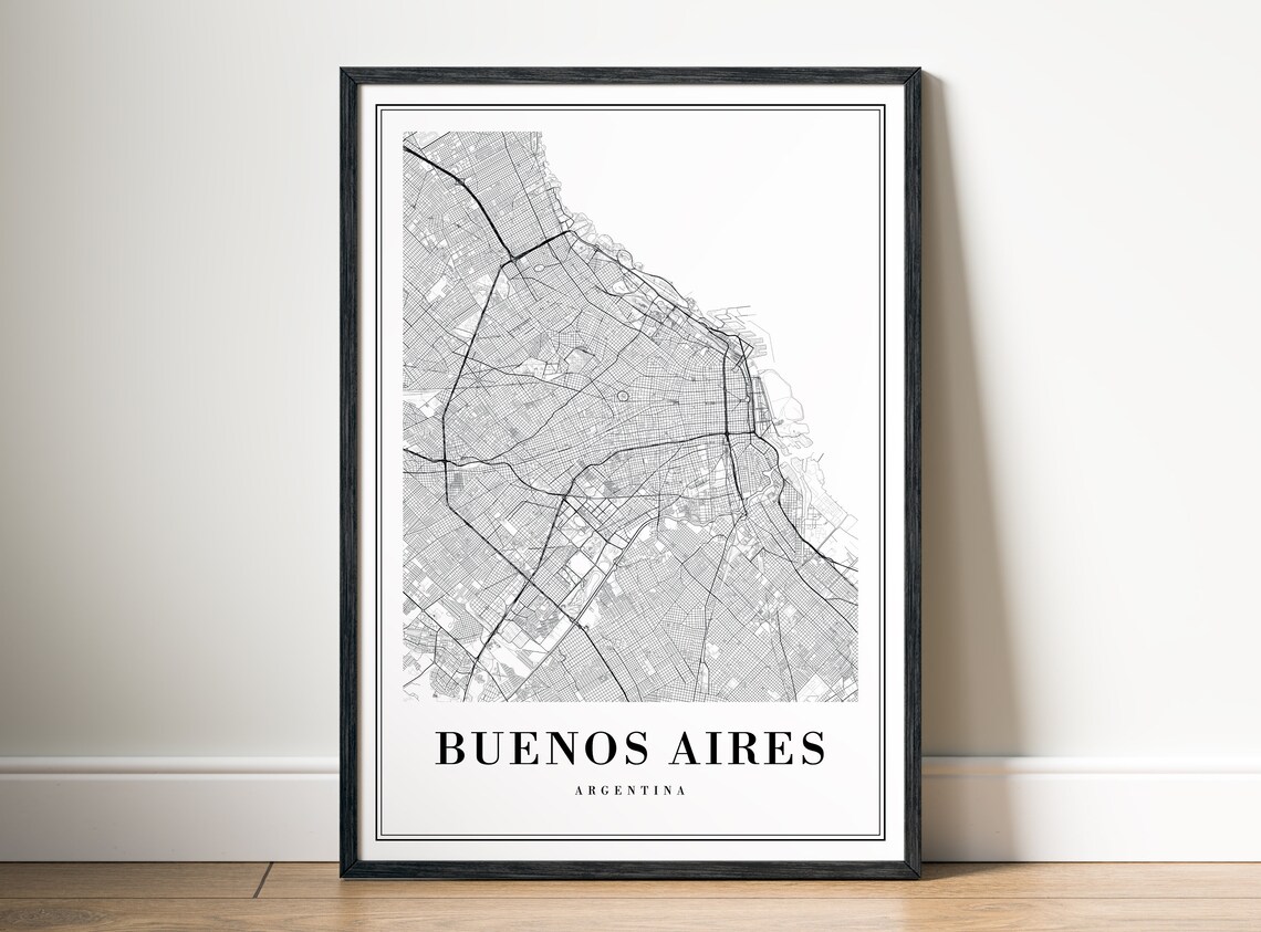 Buenos Aires Map Print, Argentina Travel Poster - Image 5
