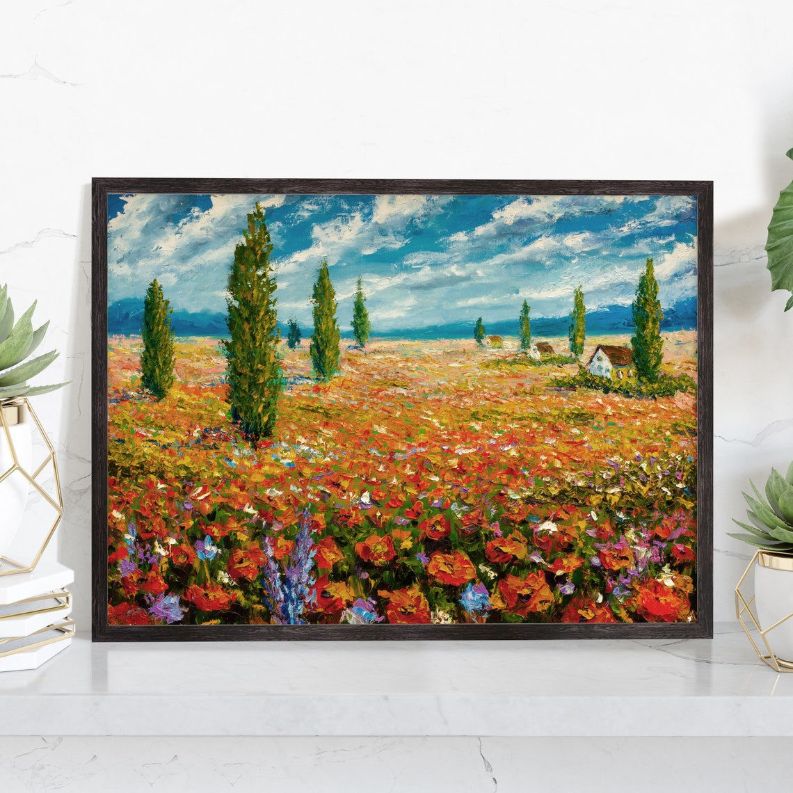 Flowers Oil Painting Flowers Still Life Poster Prints Flower Painting Prints Floral Texture Oil Painting Home Office Wall Art Decoration