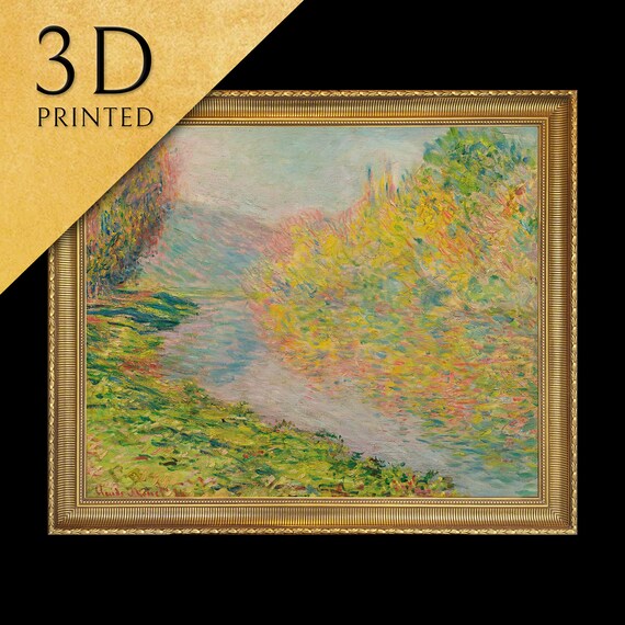 Autumn In Jeufosse By Claude Monet 3d Printed With Texture And Brush Strokes Looks Like Original Oil Painting
