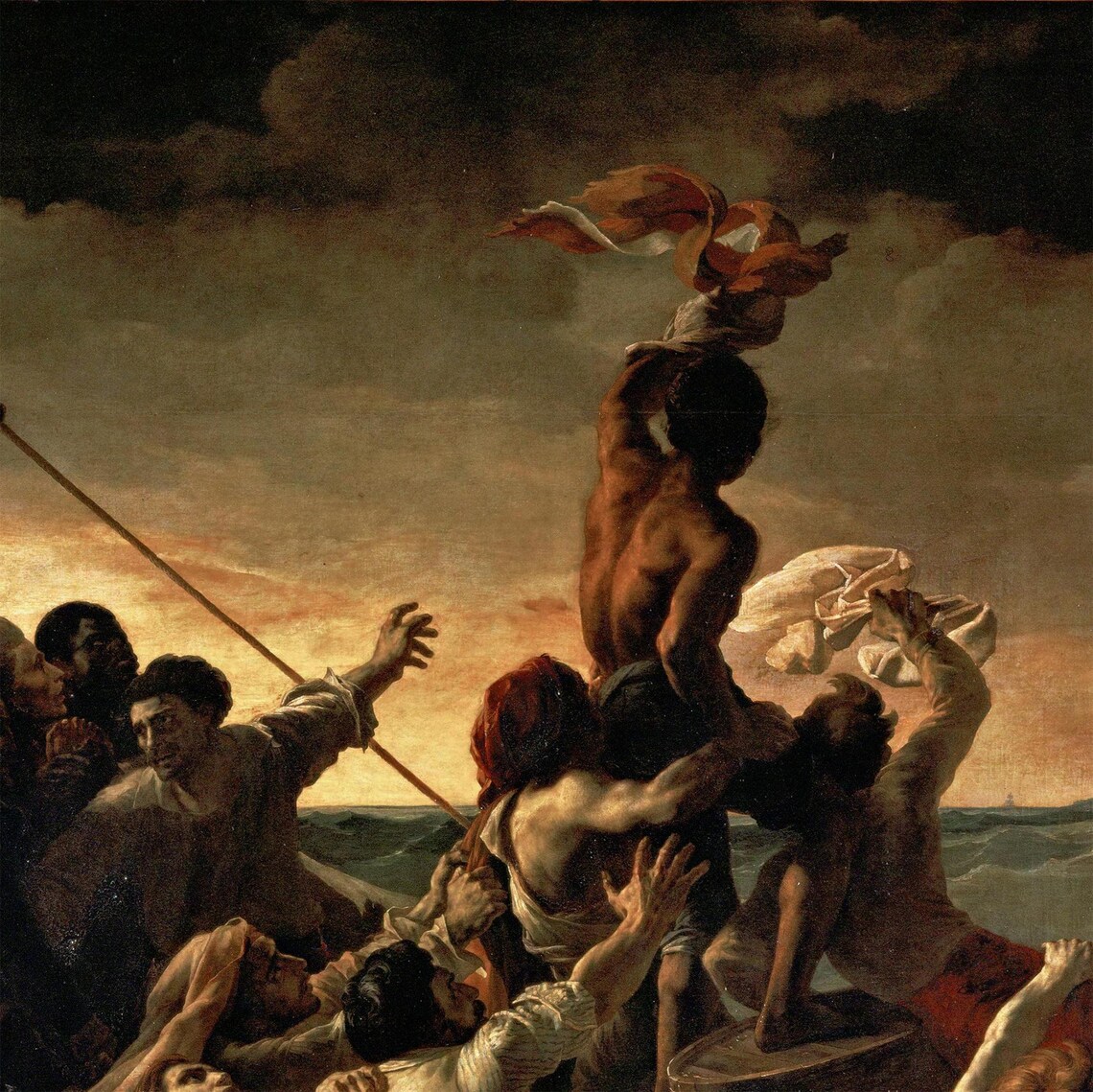 The Raft Of The Medusa, Gericault Oil Painting Print - Image 3
