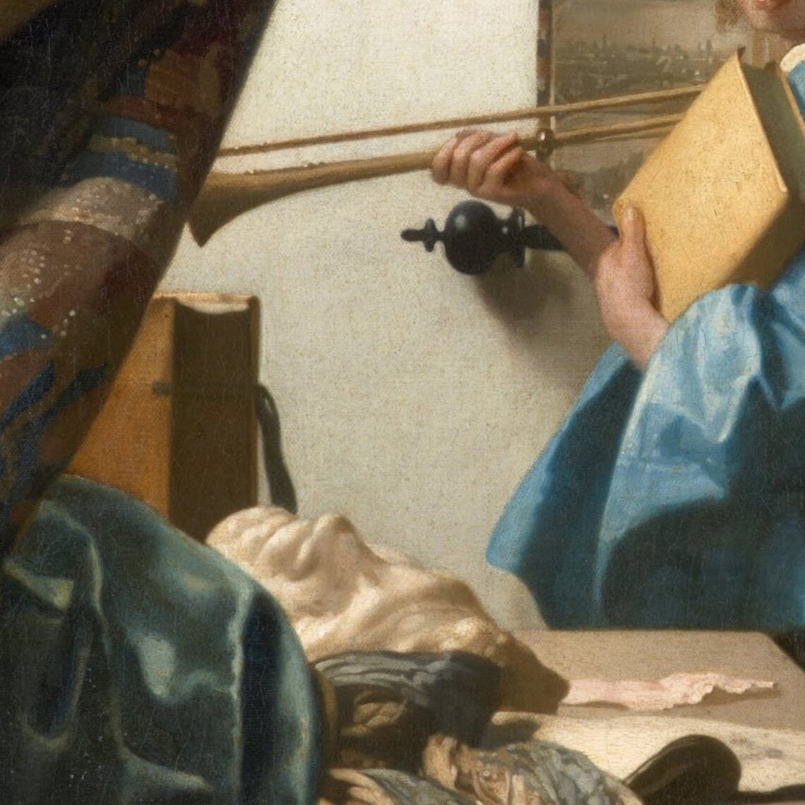 The Art Of Painting By Johannes Vermeer 3d Printed With Texture And Brush Strokes Looks Like Original Oil Painting - Image 3