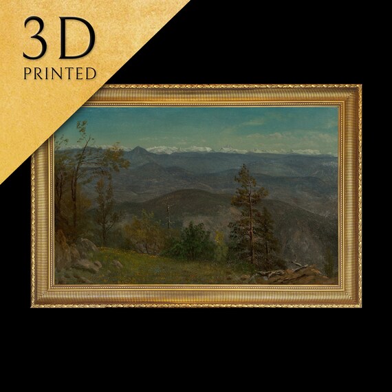 Yosemite Valley California By Albert Bierstadt 3d Printed With Texture And Brush Strokes Looks Like Original Oil Painting