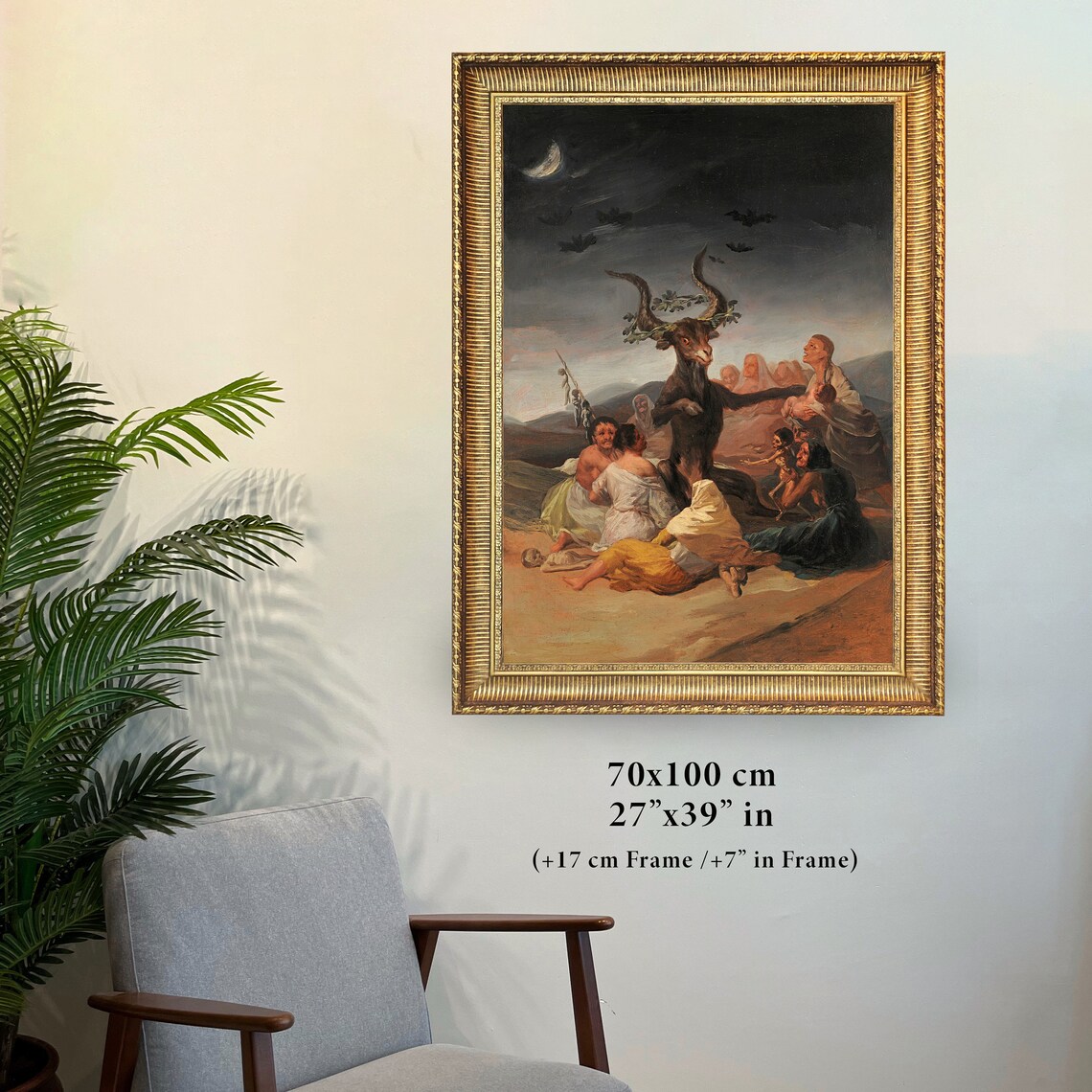 Witches Sabbath by Francisco Goya Art Print