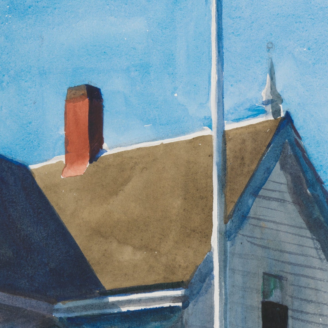 Edward Hopper Maine Coast Lighthouse Classic Watercolor Print - Image 3