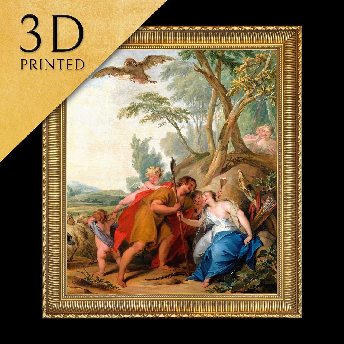 Jacob De Wit Goddess Of Memory Mythological Woodland Classic Poster