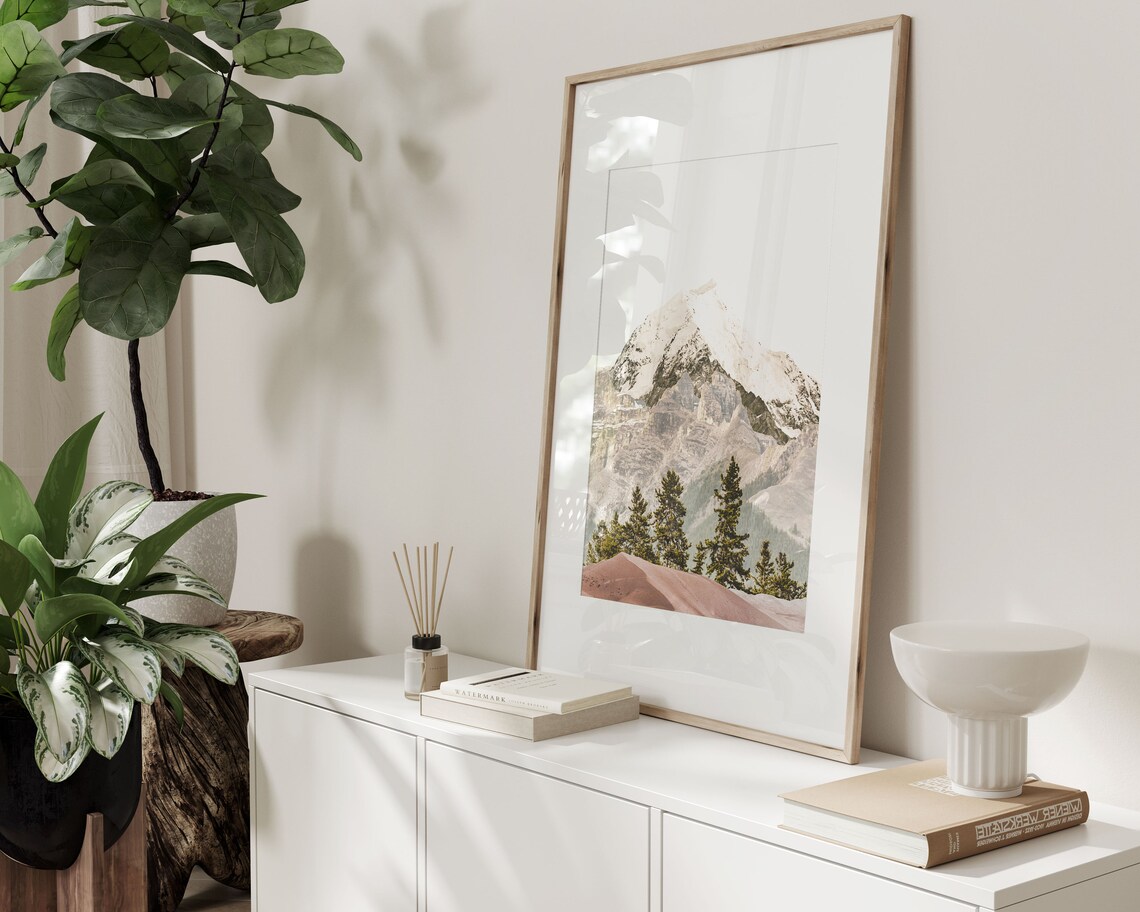 Nature Mountain Print, Modern Minimalist Poster - Image 2
