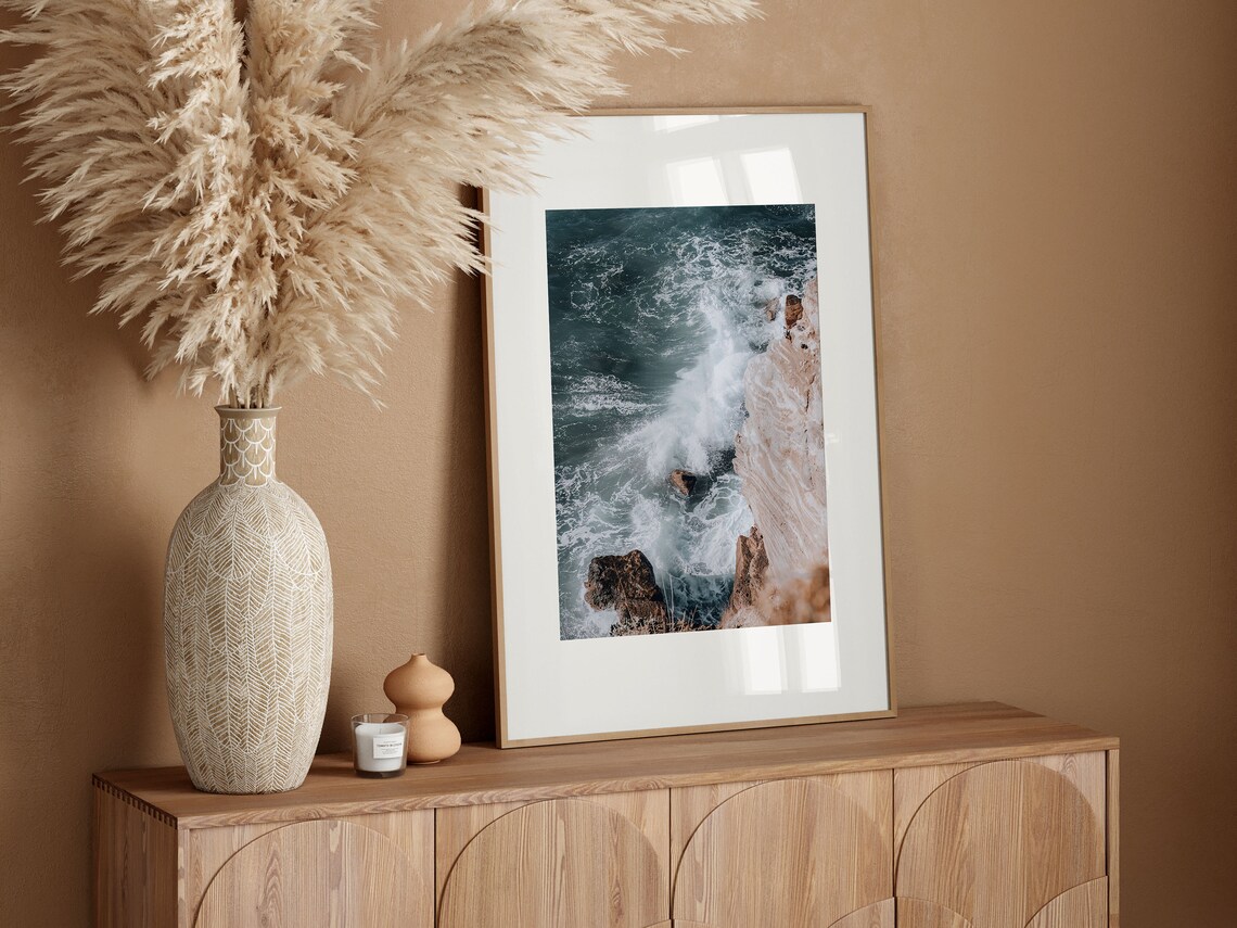Turkey Beach Print, Modern Minimalist Travel Poster