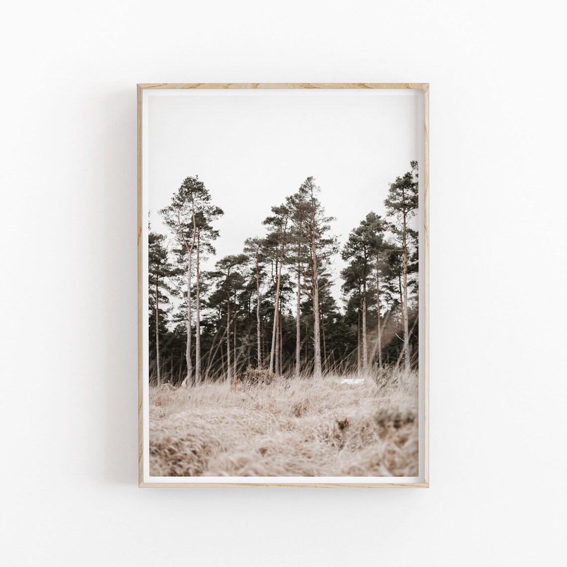 Forest Nature Print, Minimalist Landscape Art Print - Image 2
