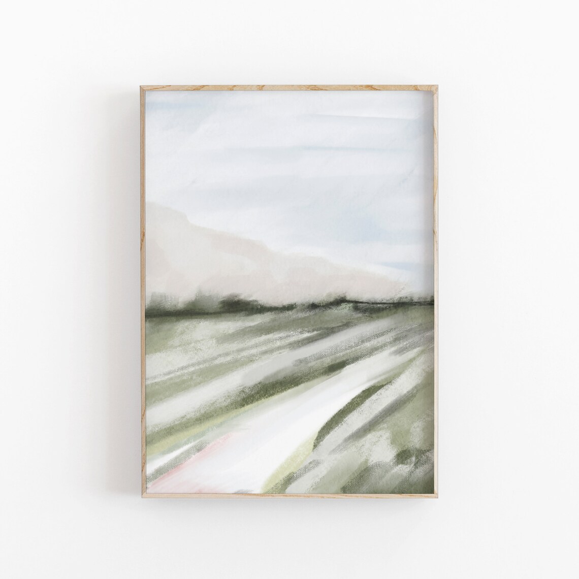 Watercolor Abstract Nature Art Print, Minimalist - Image 2