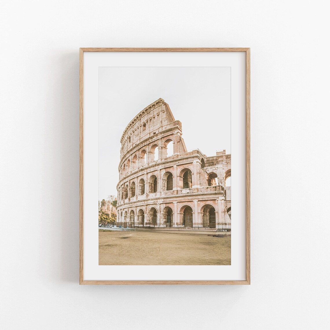 Italy Rome Colosseum Ancient Stone Amphitheater Photography Print
