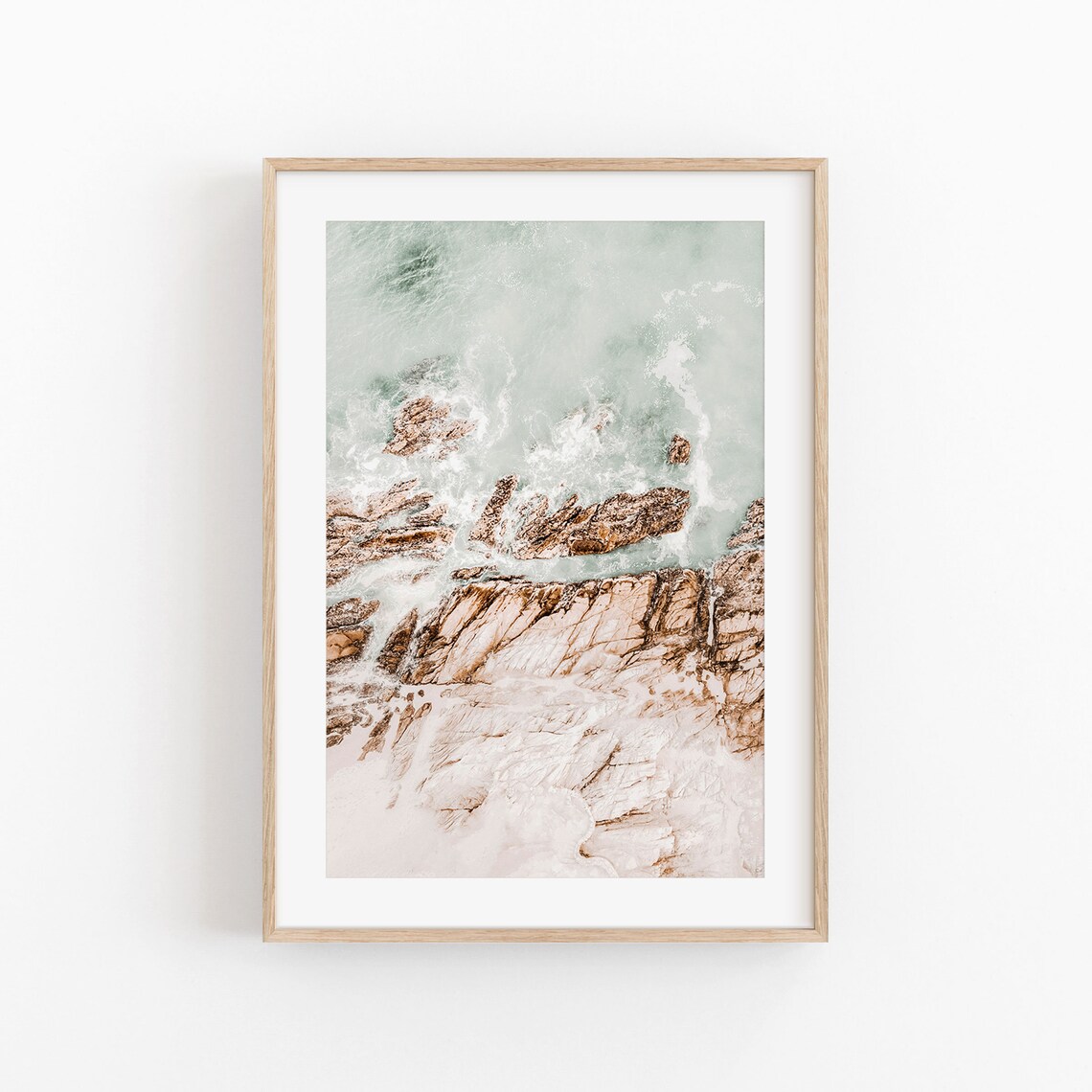 Beach Hut Photography Print, Modern Minimalist Poster