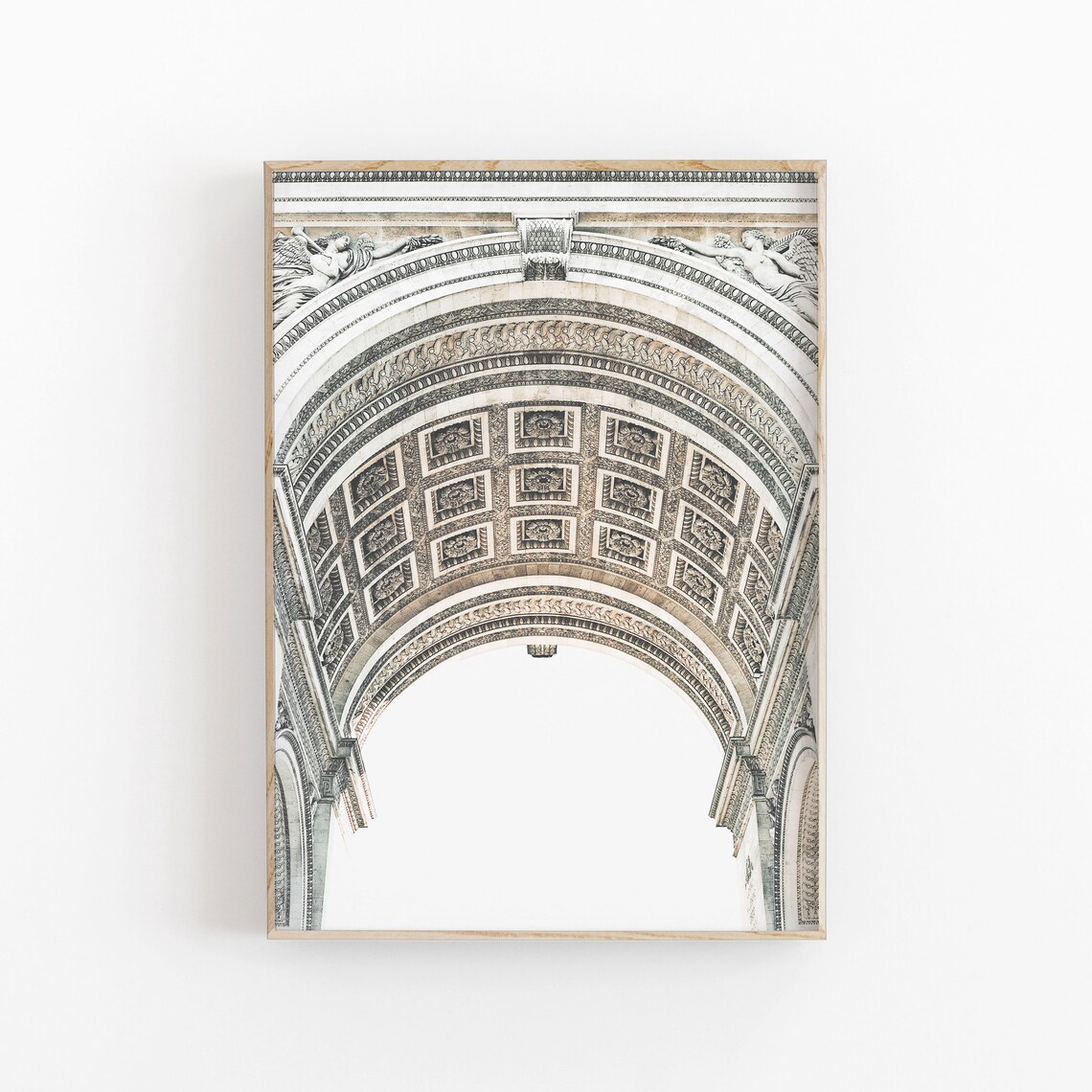 Arc De Triumphed Art Print, Modern Minimalist Travel - Image 2