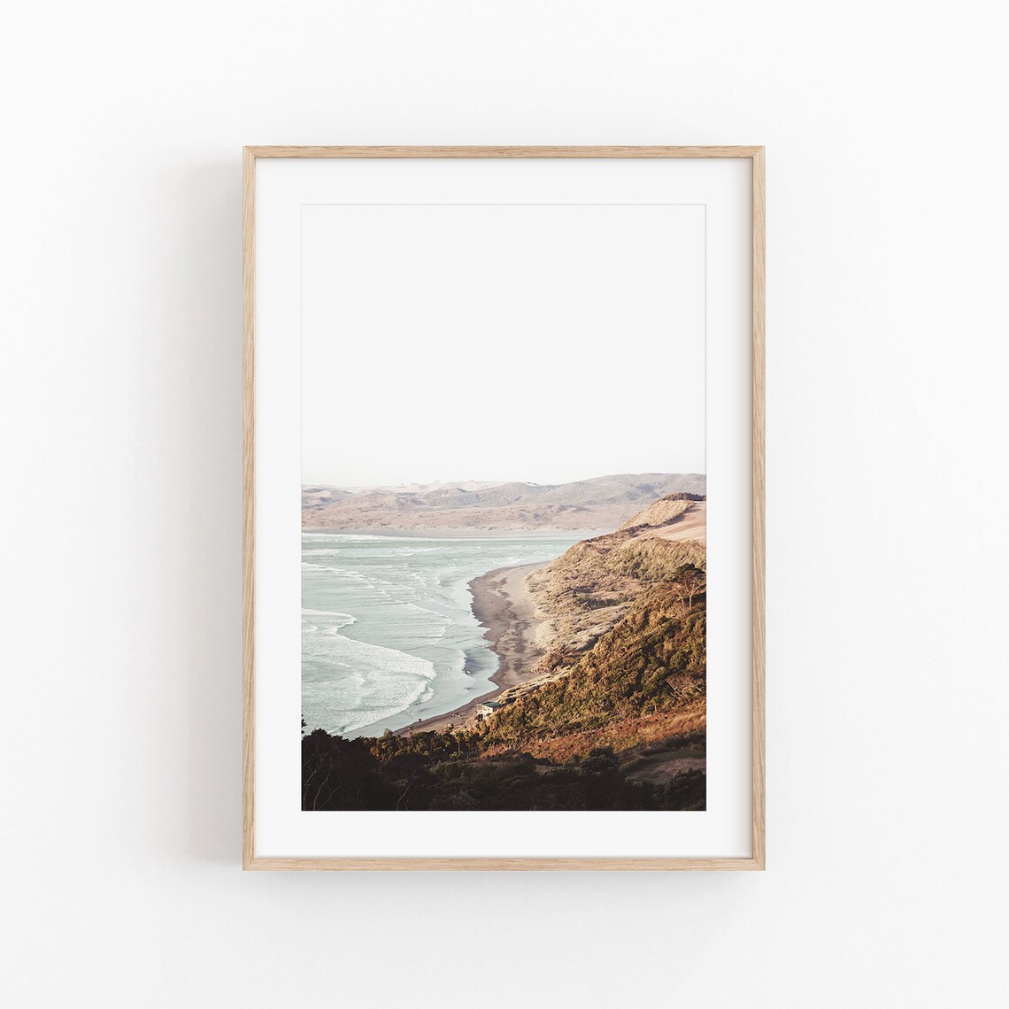 Lake Nature Modern Minimalist Landscape Art Print