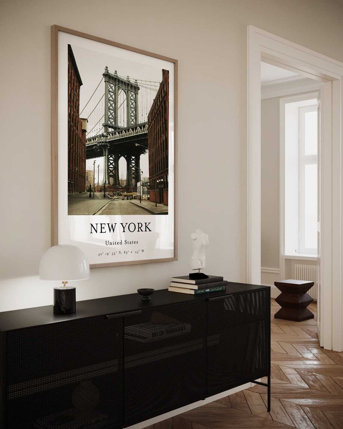 New York City Manhattan Travel Poster Art Print - Image 3