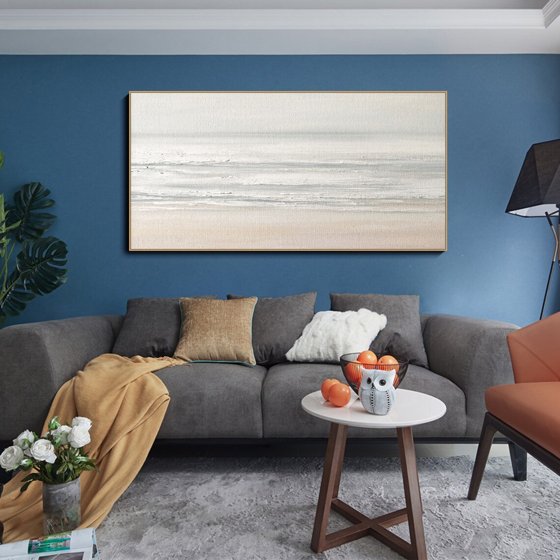 Beach Painting, Sky and Sea Custom Wall Art Print - Image 4
