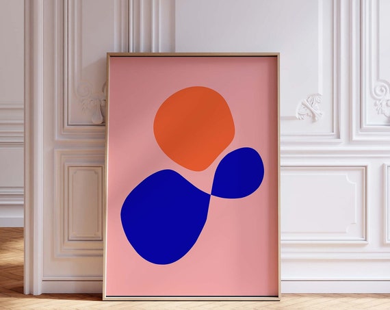Abstract Bright Colors Home Decor Art Print
