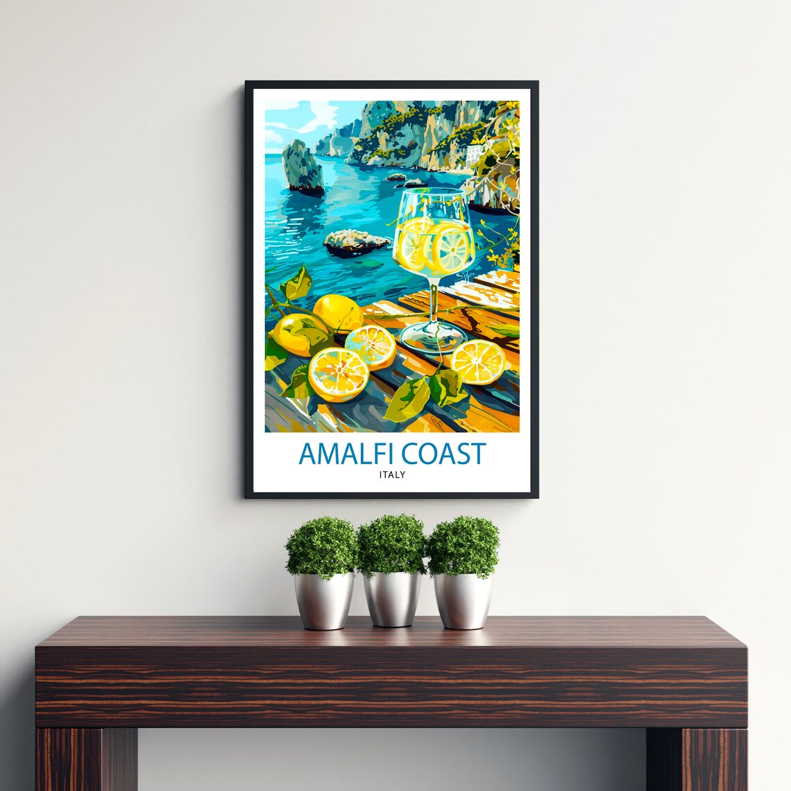 Amalfi Coast Italy Travel Poster, Italian Wall Decor - Image 2
