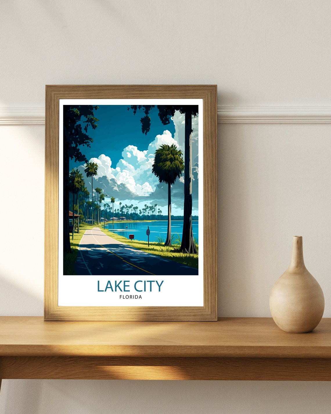 Lake City Florida Travel Print Lake City Wall Art Florida Nature Decor Lake City Landscape Photography Florida Scenic Poster Lake City - Image 3