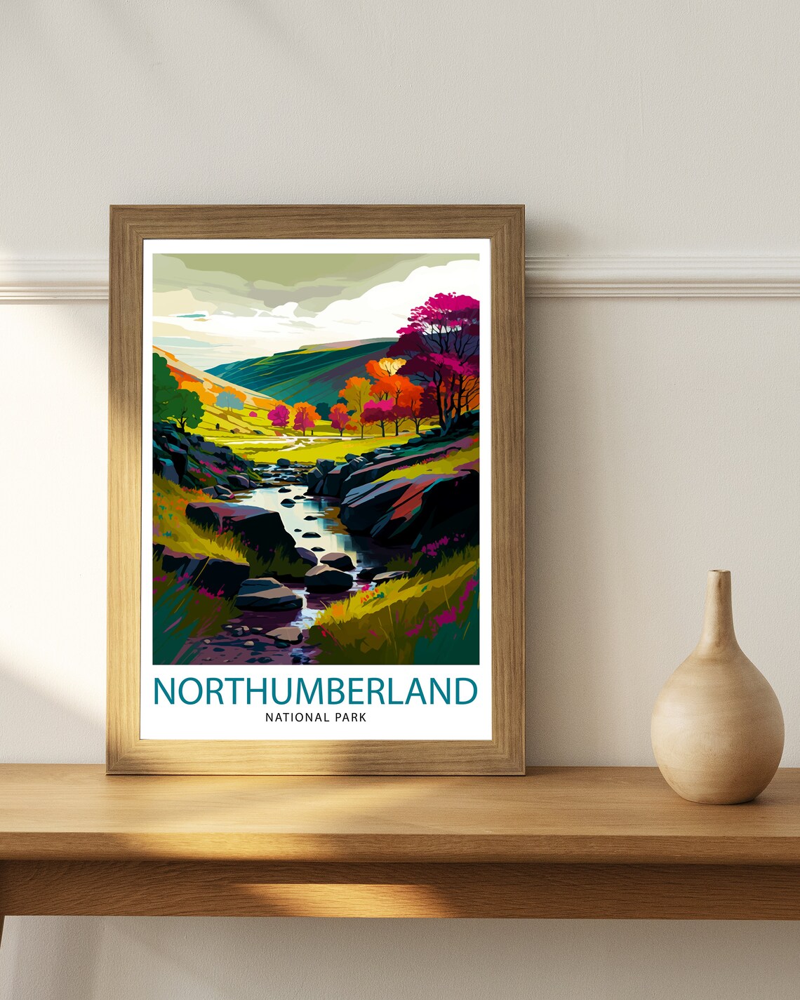 Northumberland National Park Travel Poster, Wall Decor - Image 2