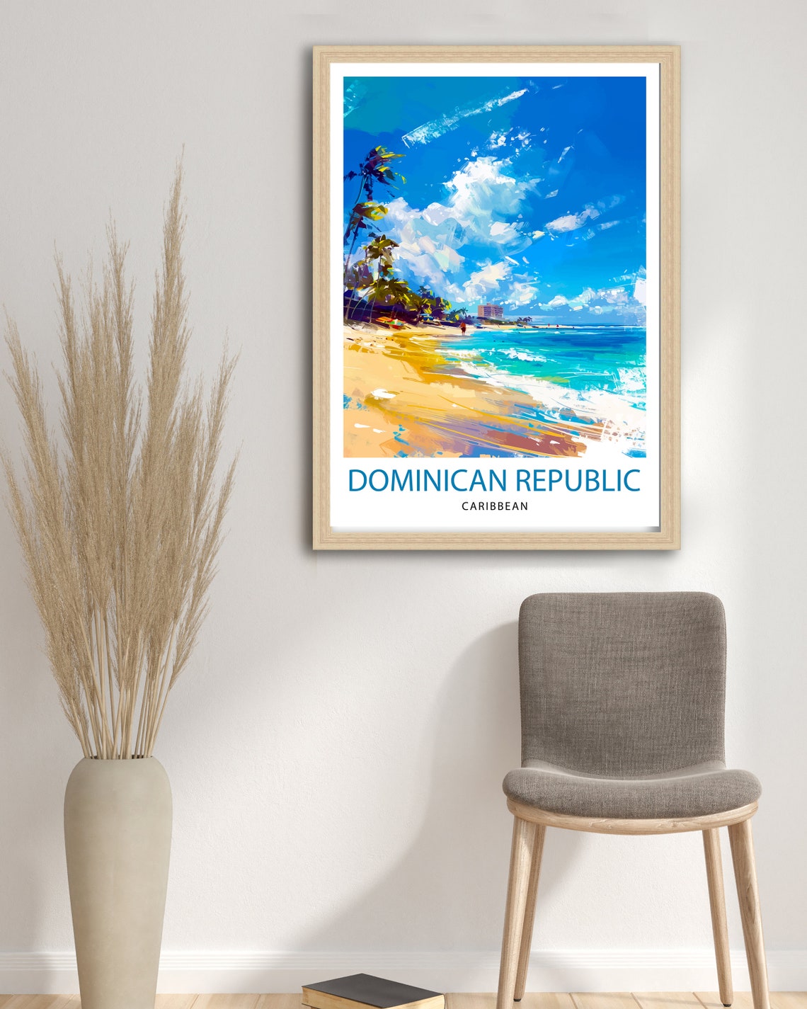 Dominican Republic Travel Print Dominican Republic Wall Art Dominican Republic Poster Caribbean Travel Decor Dominican Republic Souvenir - Image 3