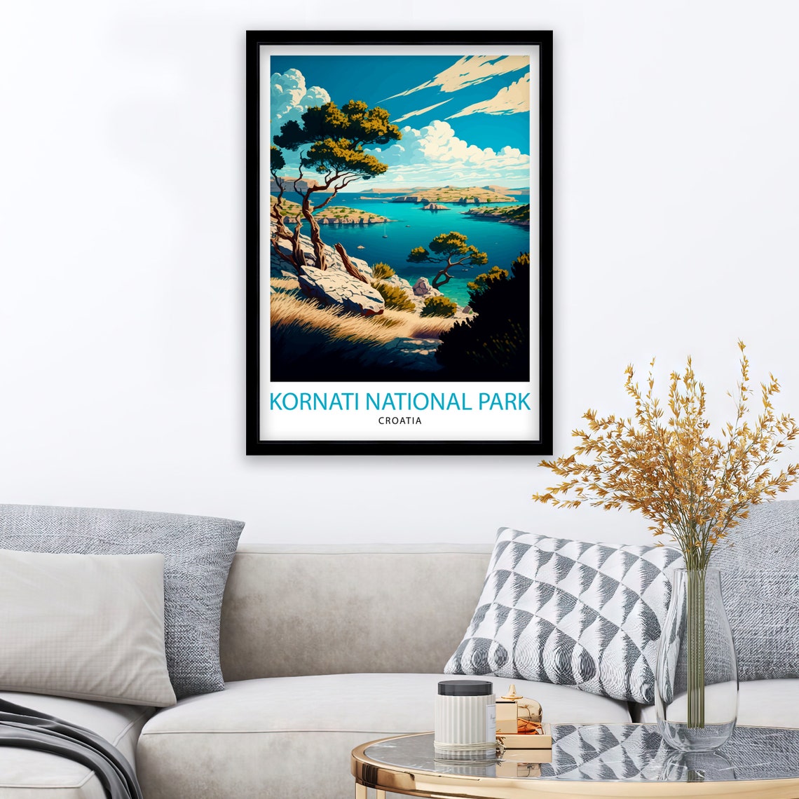 National Park Kornati Croatia Travel Print Kornati Wall Art Kornati Home Decor Croatia Travel Poster Gift For Croatia Lovers Kornati - Image 2