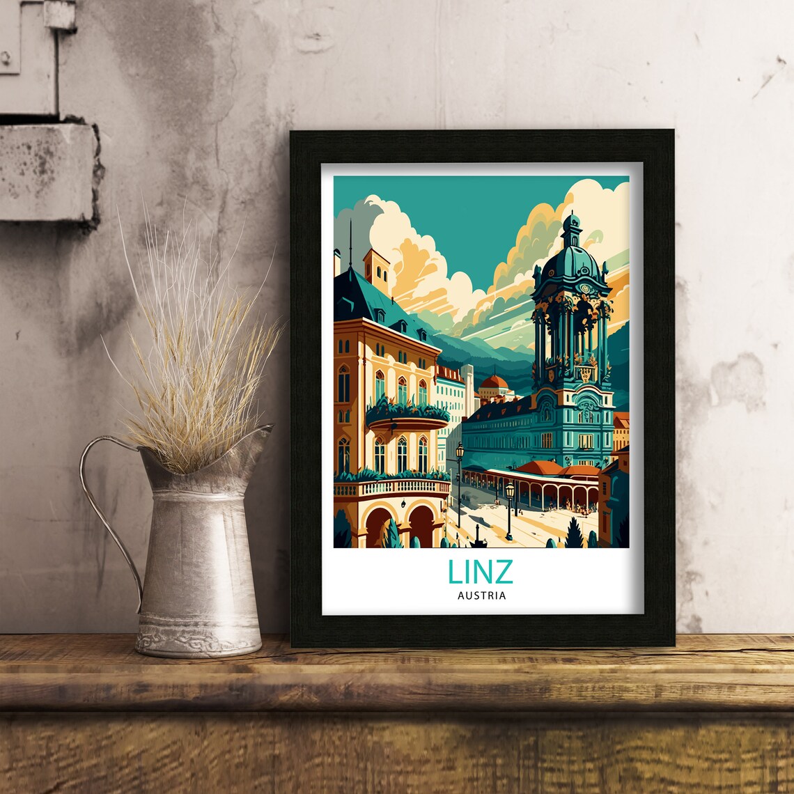 Linz Austria Travel Poster, Europe Wall Art - Image 3