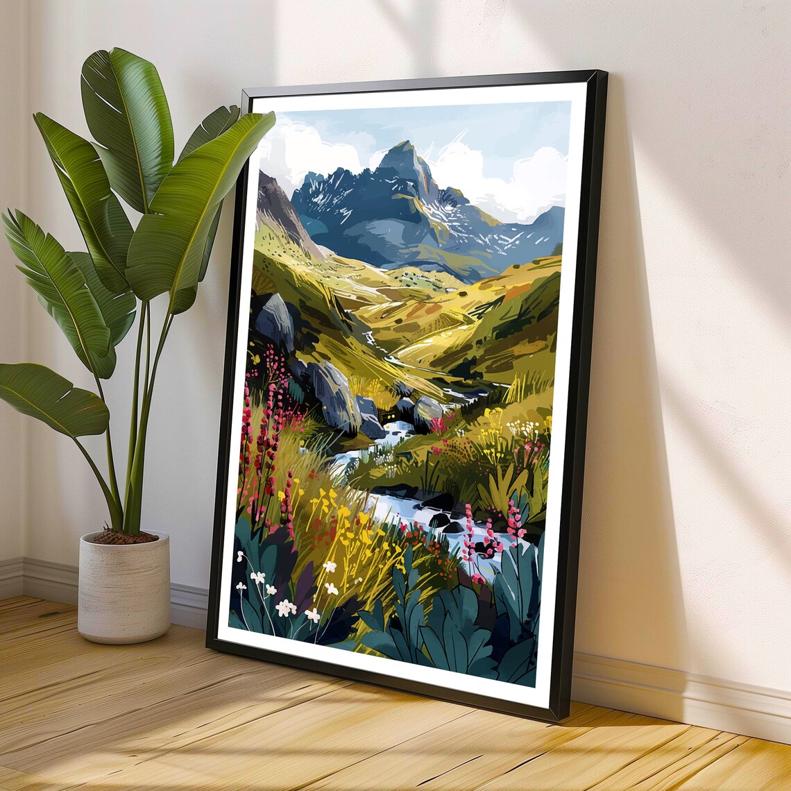 Snowdonia Wales Travel Poster, Home Decor - Image 2