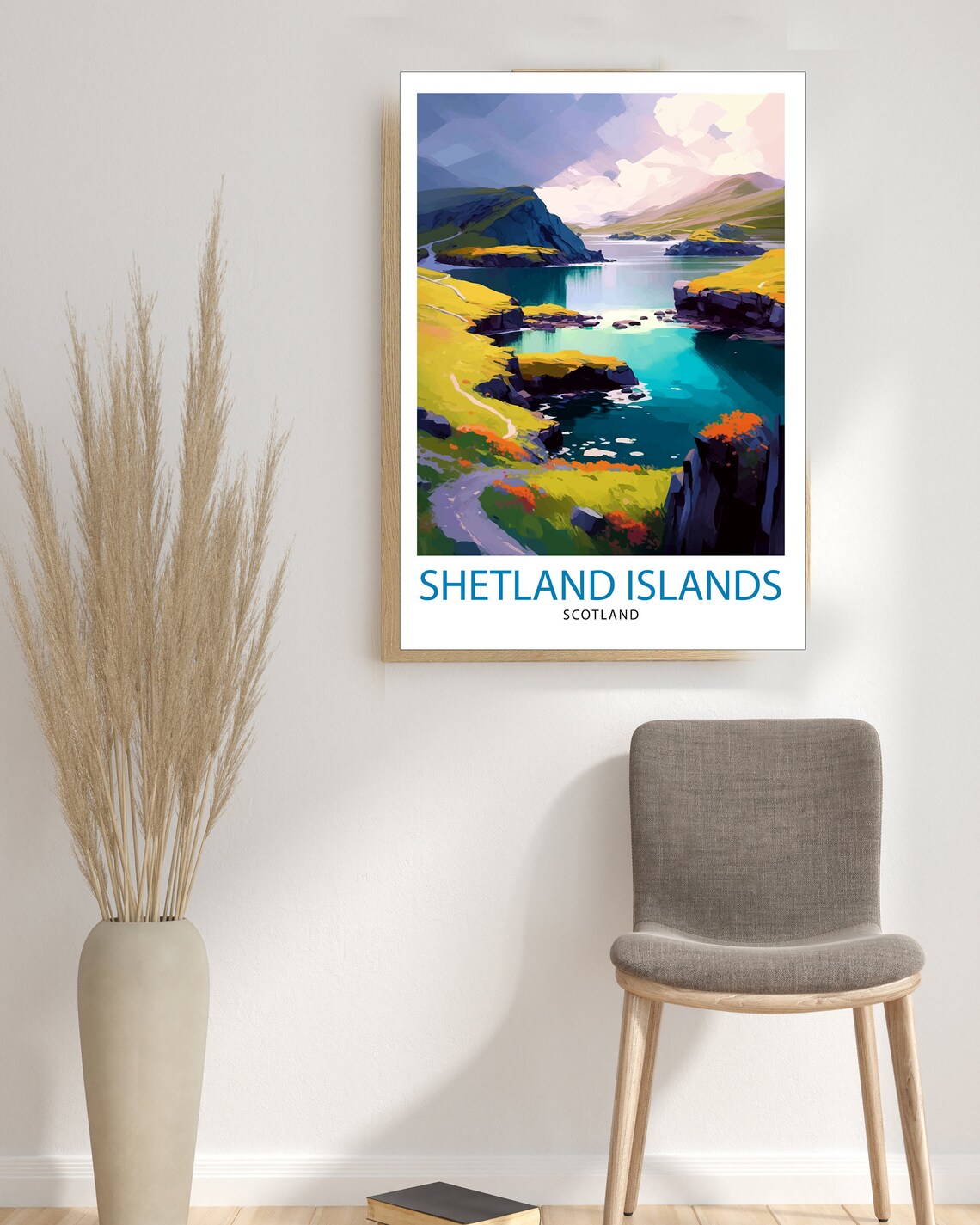 Shetland Islands Travel Poster, Scotland Decor - Image 3
