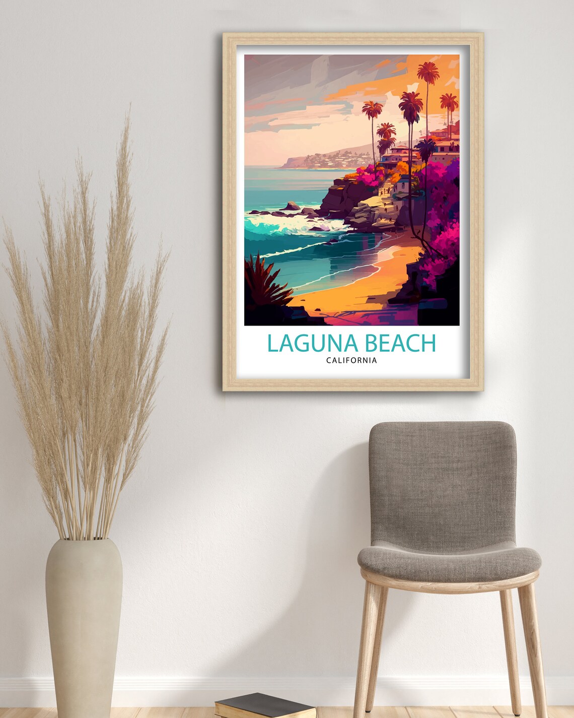 Laguna Beach California Travel Poster, Home Decor - Image 3