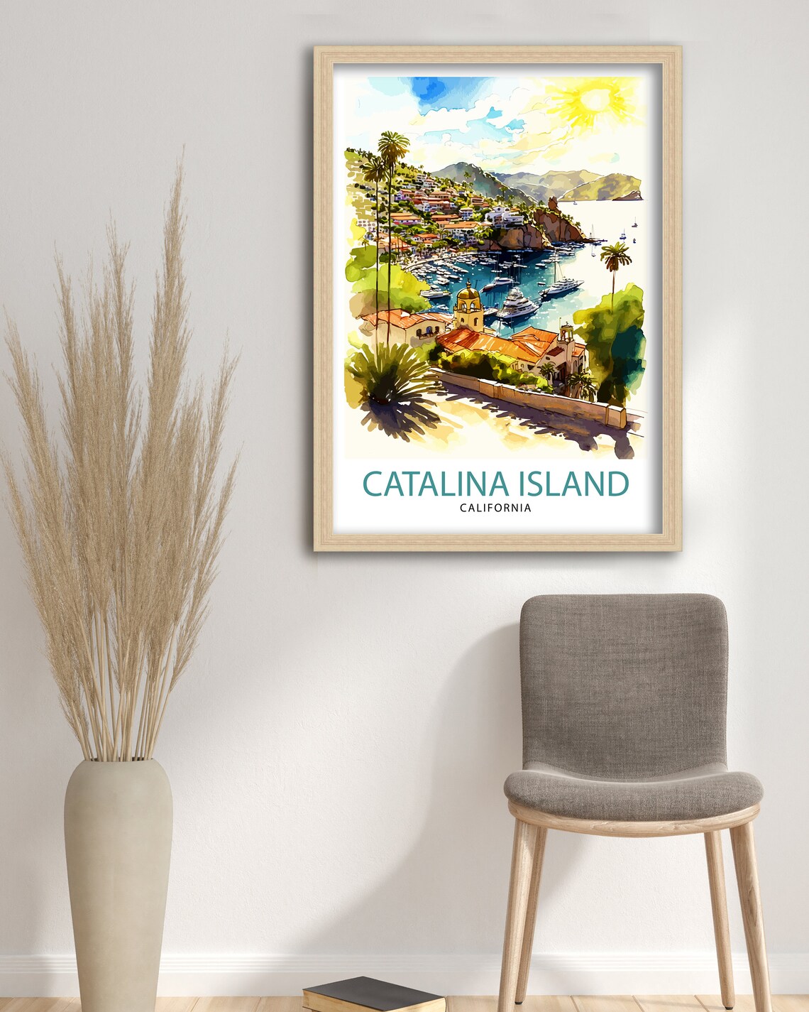 Catalina Island California Travel Poster, Illustration - Image 3
