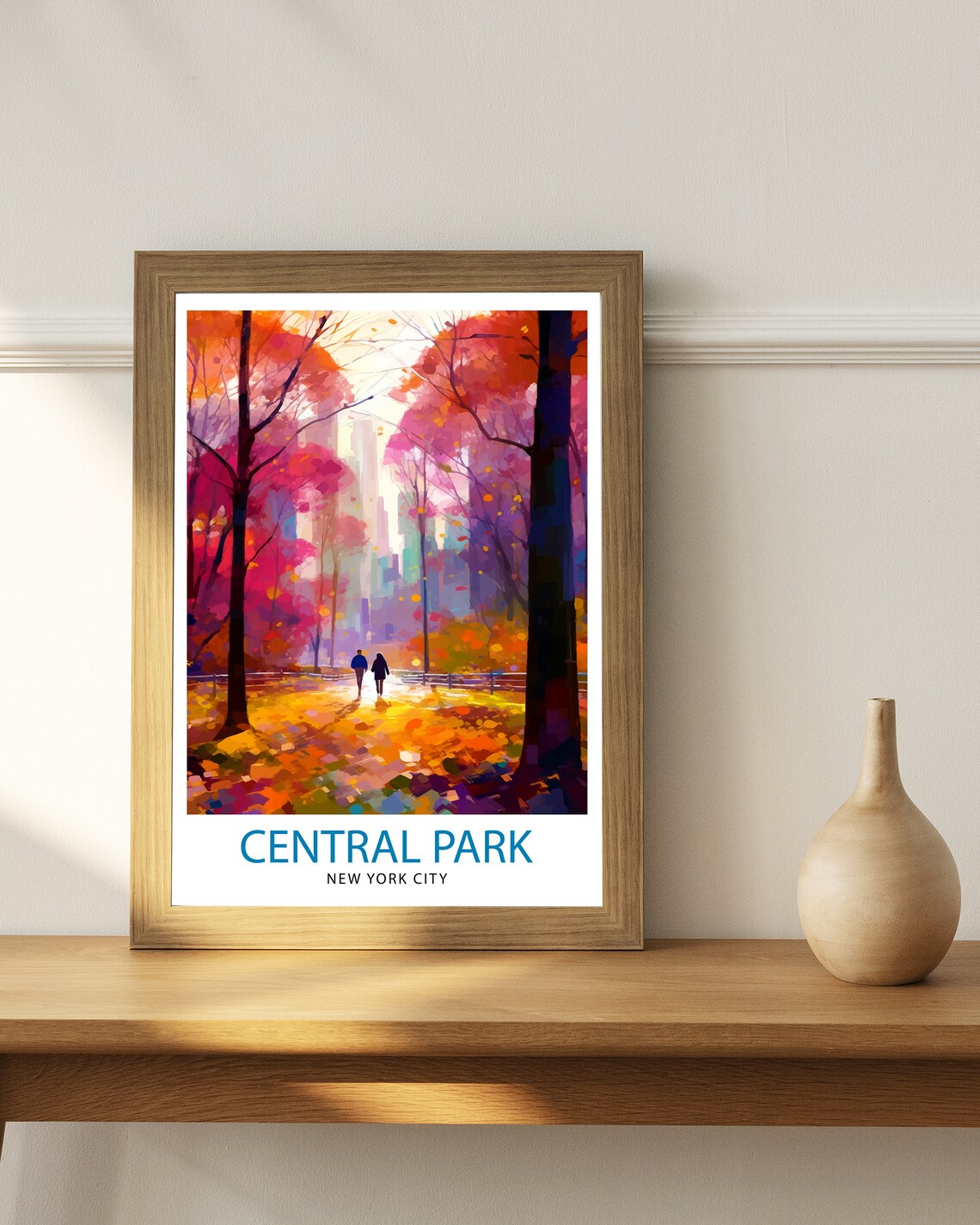 Central Park New York City Fall Autumn Colors Walkway Poster - Image 3