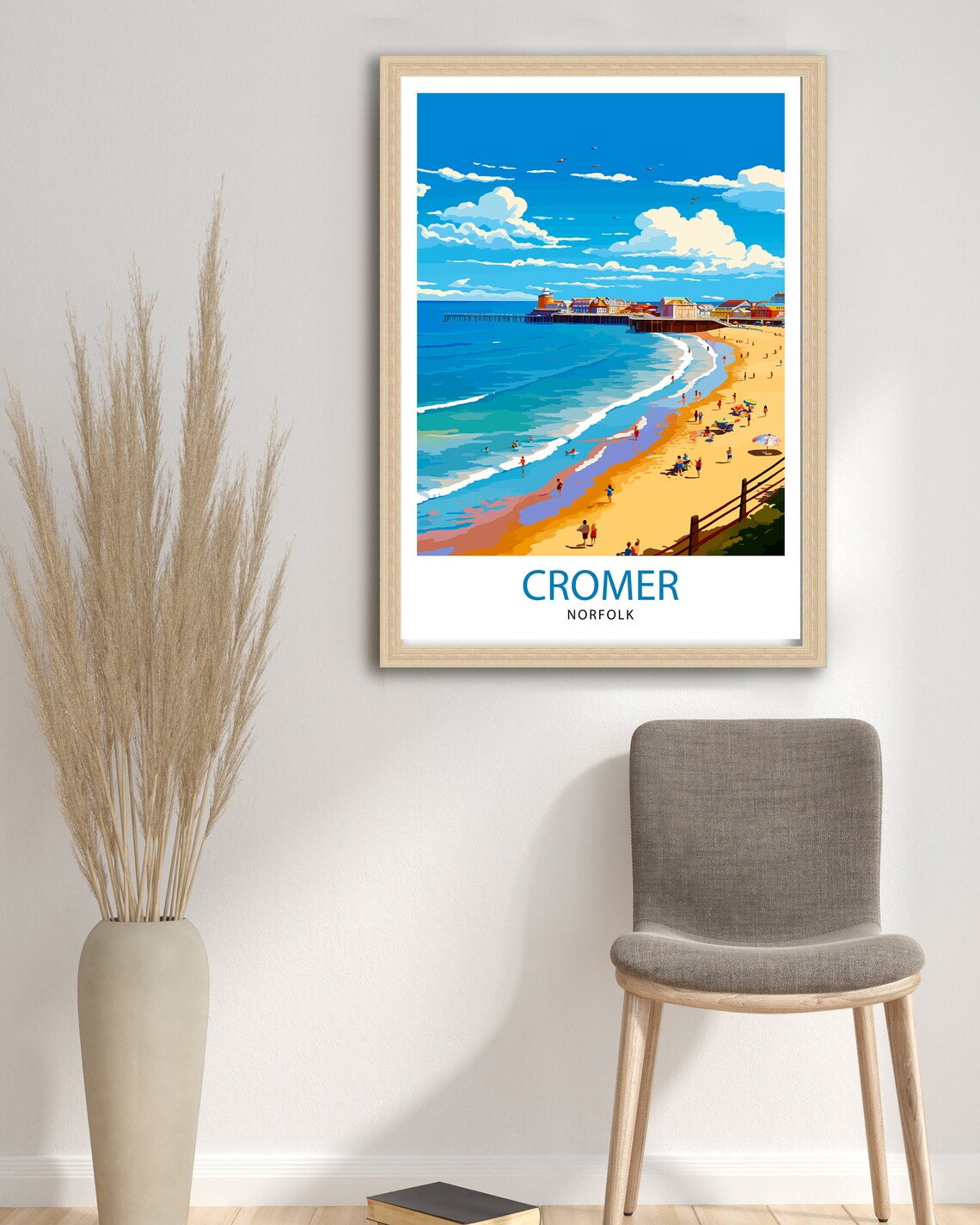 Cromer Norfolk Travel Poster, Cromer Wall Decor - Image 3