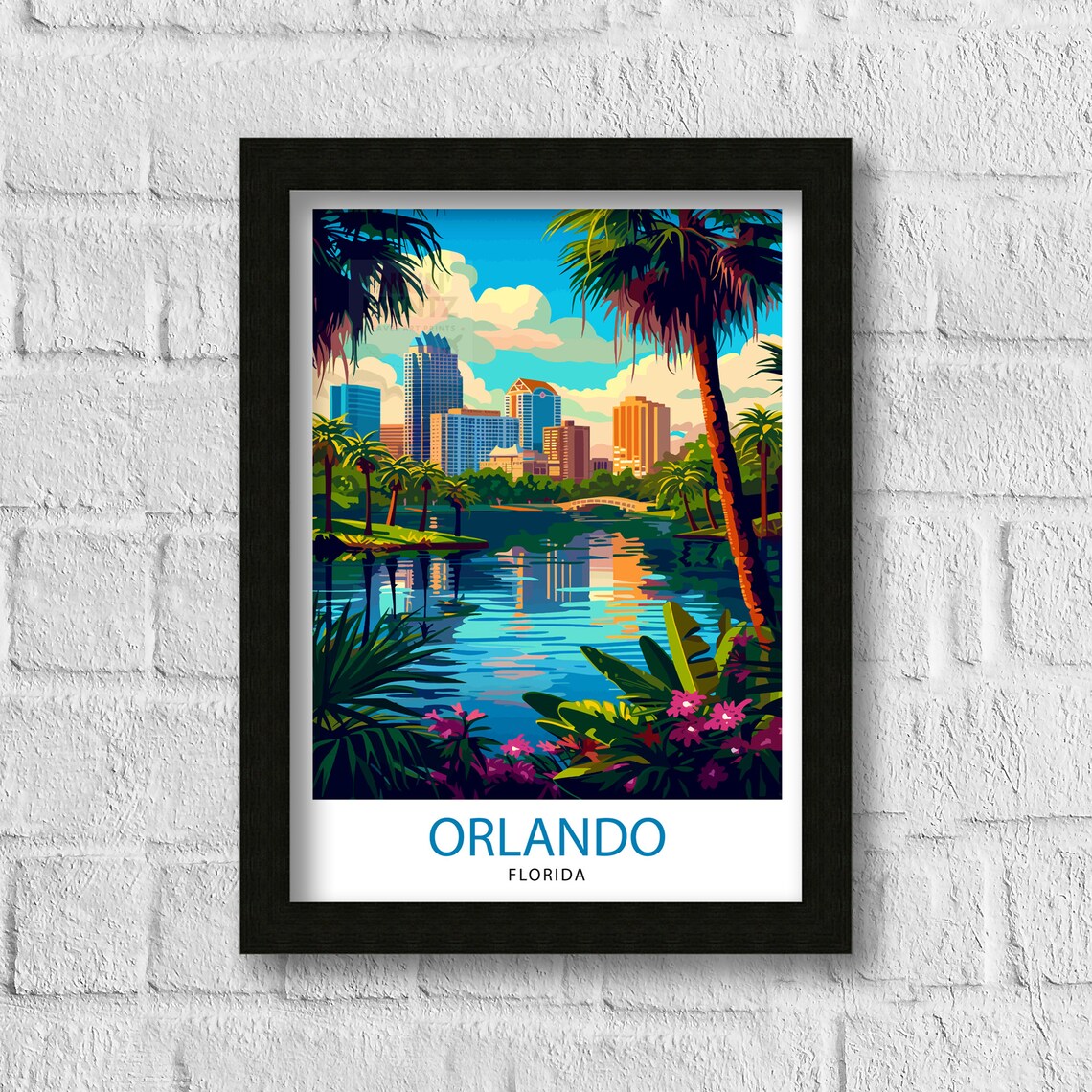 Orlando Florida Travel Poster, Home Decor Print - Image 3