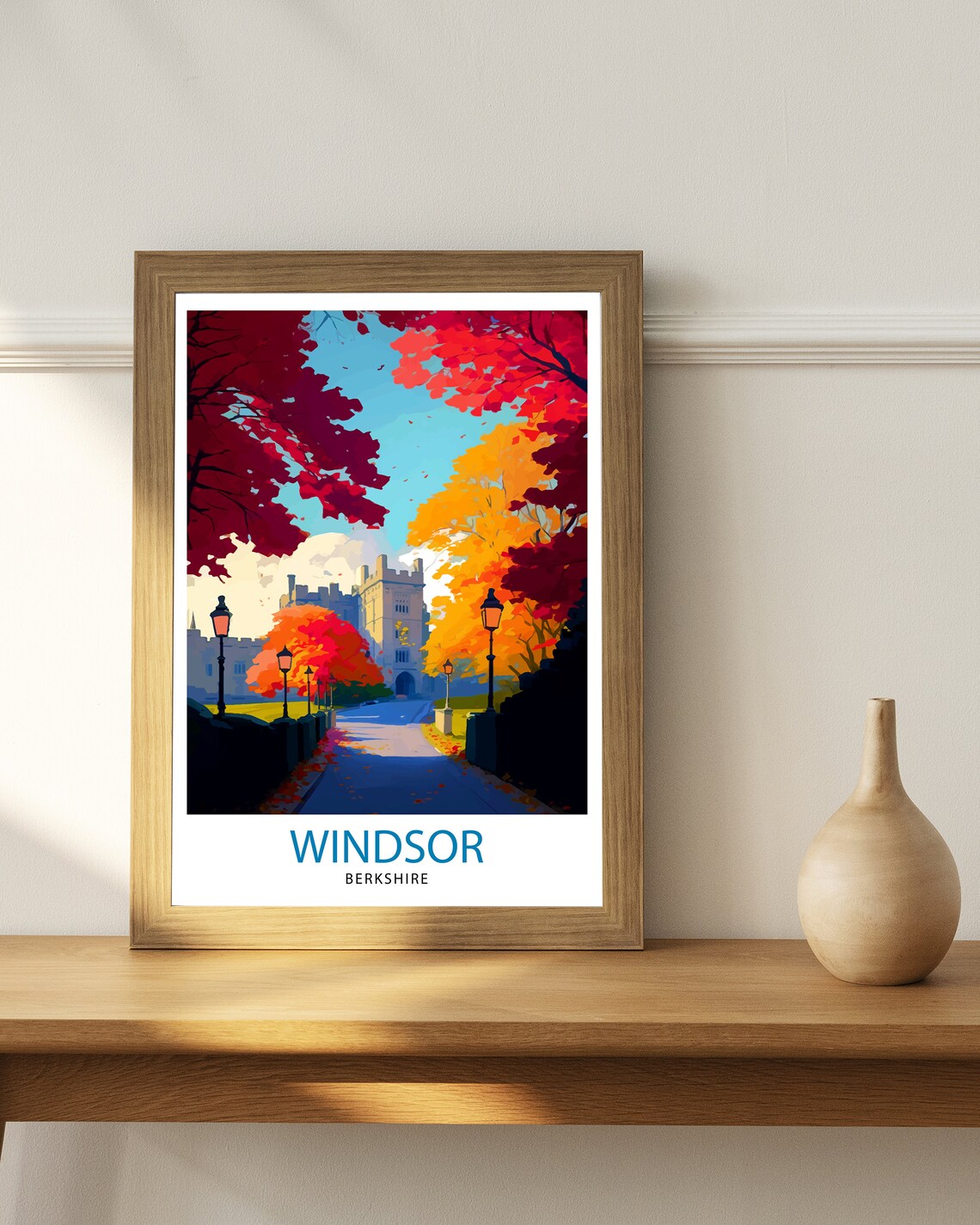 Windsor Berkshire Travel Poster, Home Decor - Image 2
