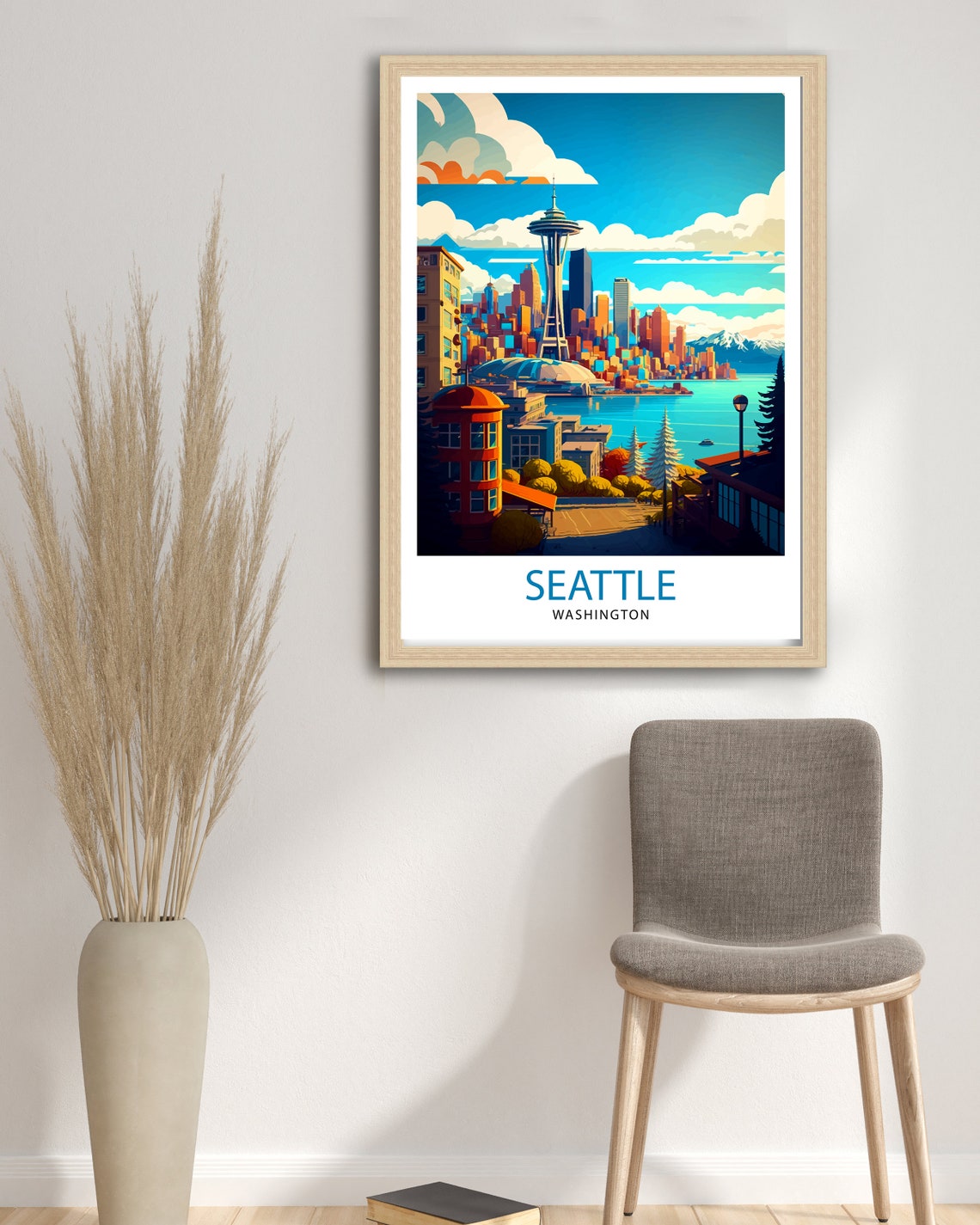 Seattle Skyline Wall Art Print - Image 3