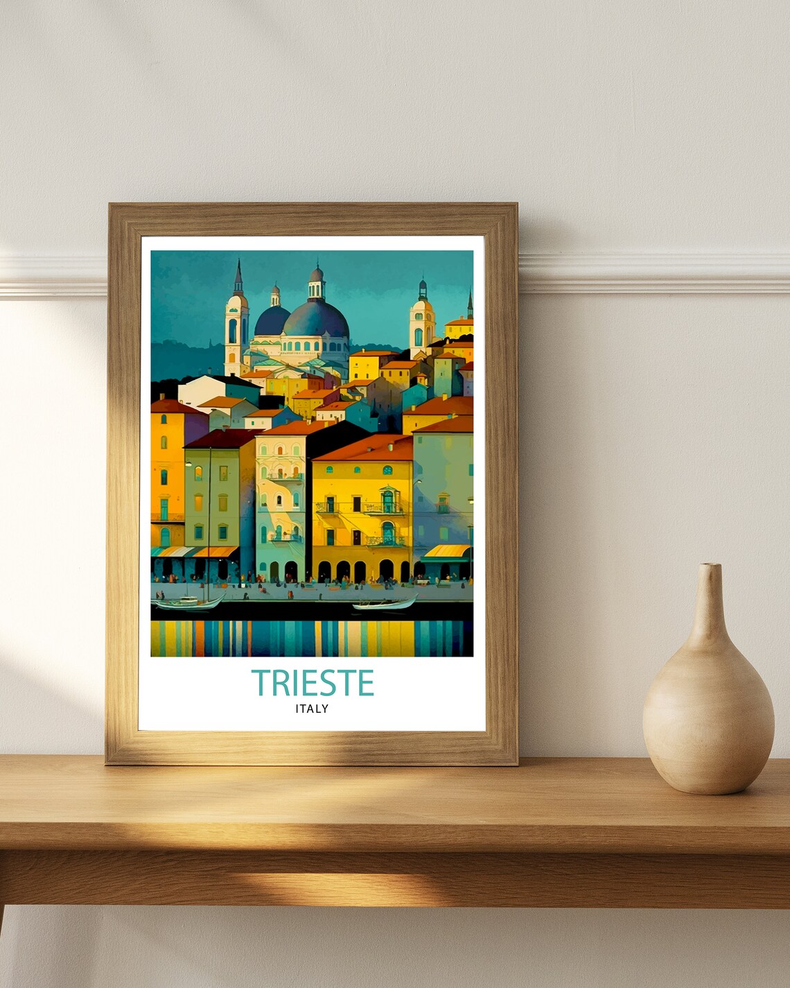 Trieste Italy Travel Poster, European Place Art - Image 3