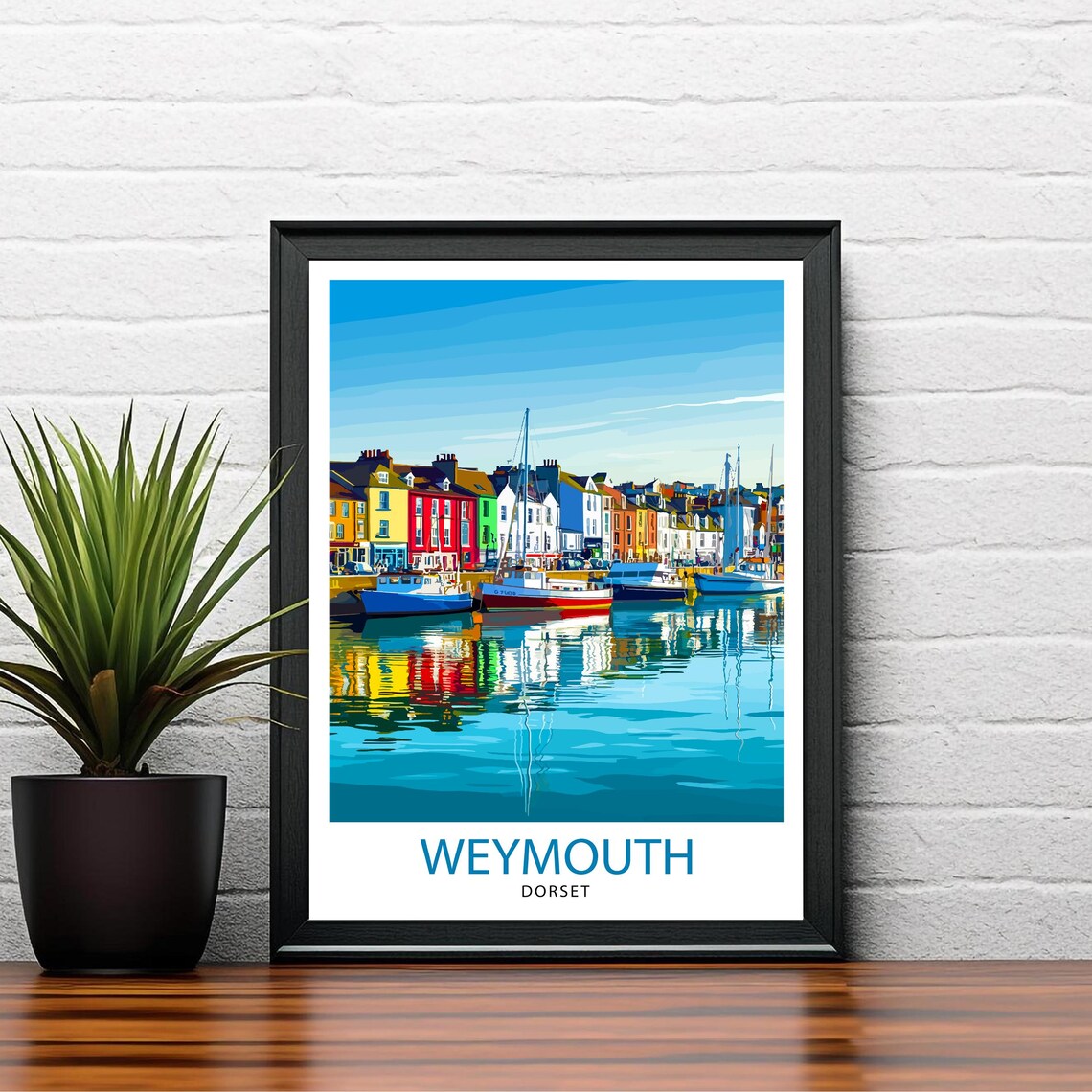 Weymouth Dorset Travel Poster, British Place Print - Image 2