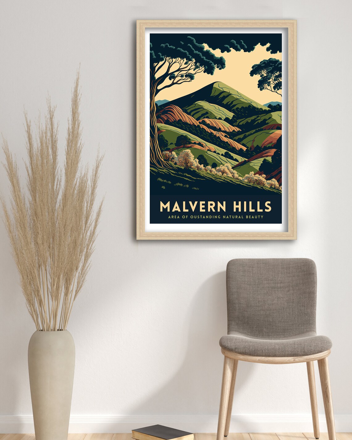 Malvern Hills Worcestershire Travel Poster - Image 3
