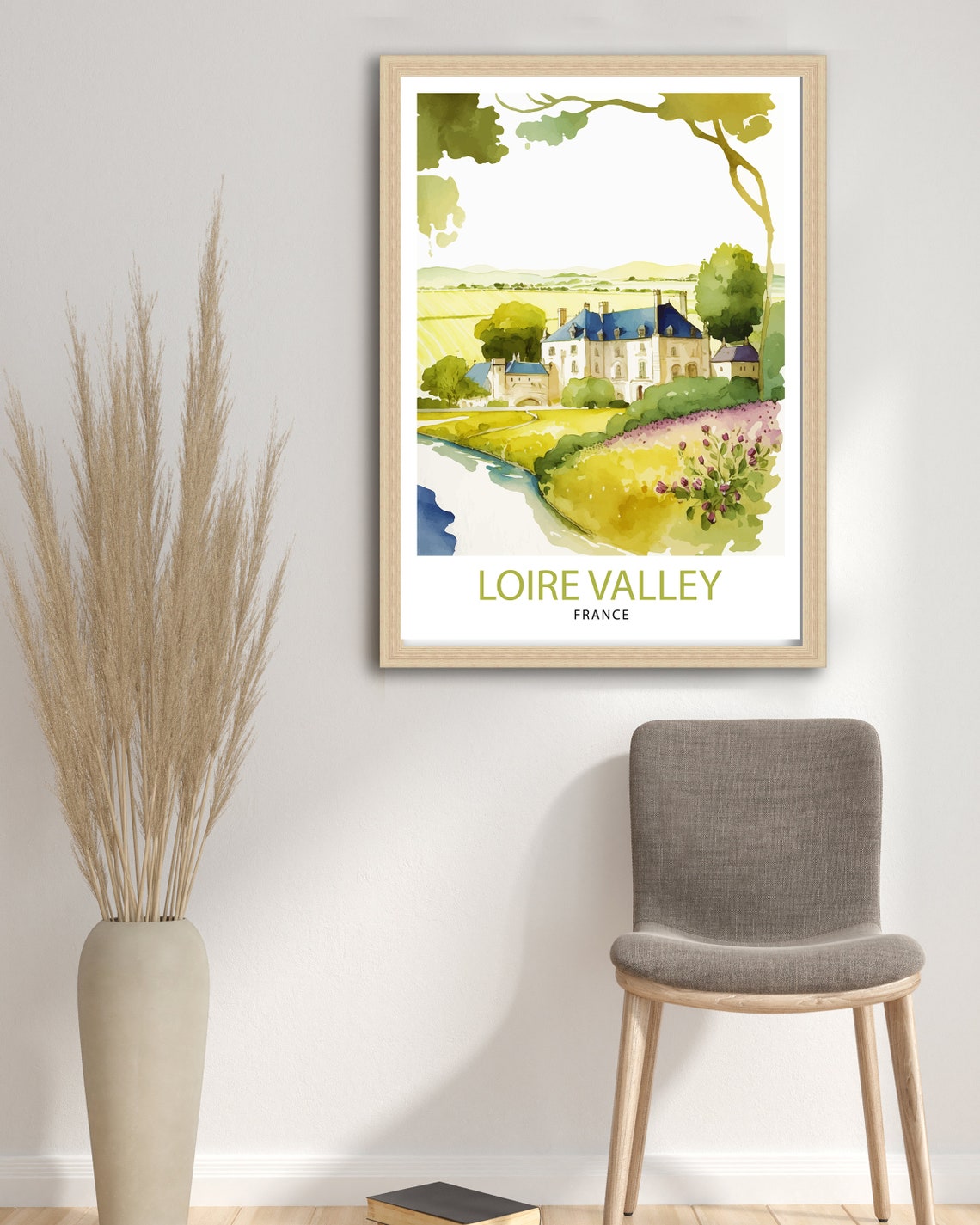 Loire Valley France Travel Print France Wall Decor Loire Valley Poster Chteaux De La Loire Prints France Art Print Loire Valley - Image 3