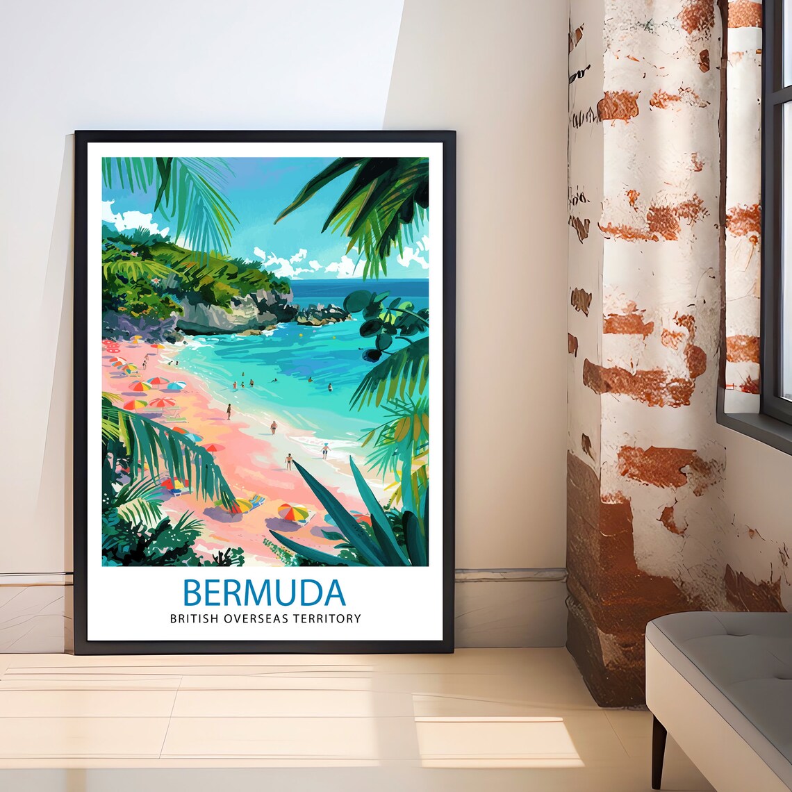Bermuda Travel Poster, Place-Inspired Wall Art - Image 2