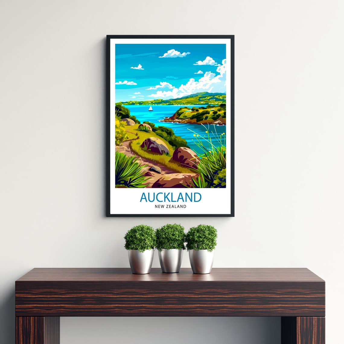 Auckland New Zealand Travel Print Wall Decor Wall Art Auckland Wall Hanging Home Dcor Auckland Gift Art Lovers New Zealand - Image 3
