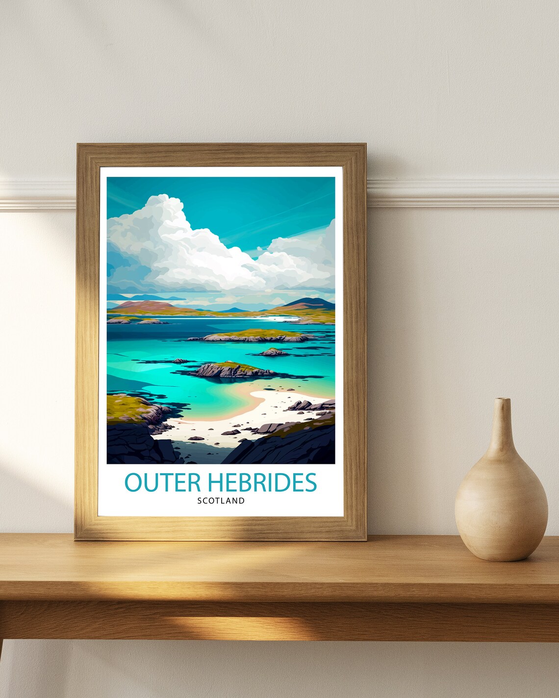 Outer Hebrides Travel Poster, Hebrides Wall Decor - Image 2